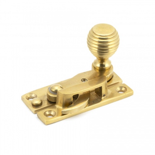 Polished Brass Beehive Sash Hook Fastener